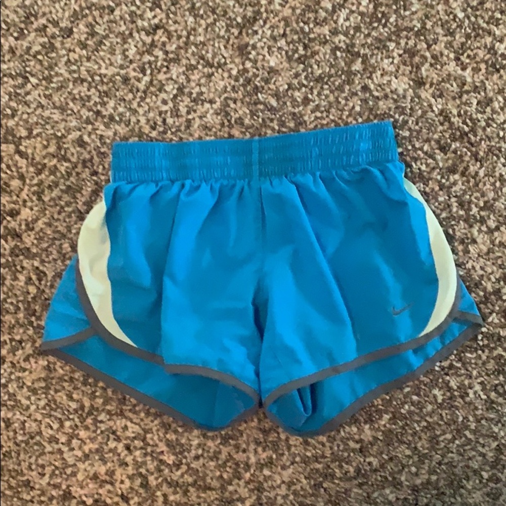 Blue nike shorts